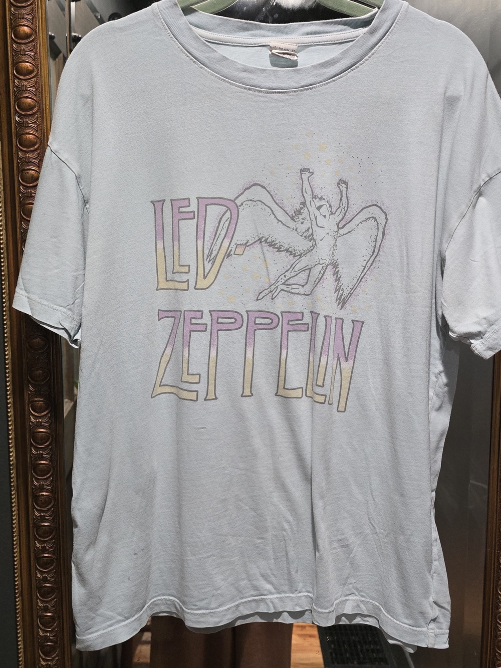 American Eagle Outfitters Light Blue Tee with Interior Brand Tag